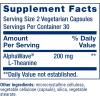 Life Extension L-Theanine, Amino Acid theanine, Calm, Relaxation, Mood, Gluten-Free, Non-GMO, Vegetarian, 200 mg, 60 Capsules(60 Count (Pack of 1))