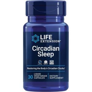 Life Extension Circadian Sleep, nobiletin Citrus Extract, Sleep Support, Sleep Health, Restore Your Body’s Sleep-Wake Cycle, 1.5 mg melatonin, Gluten Free, Non-GMO, Vegetarian, 30 Liquid Capsules