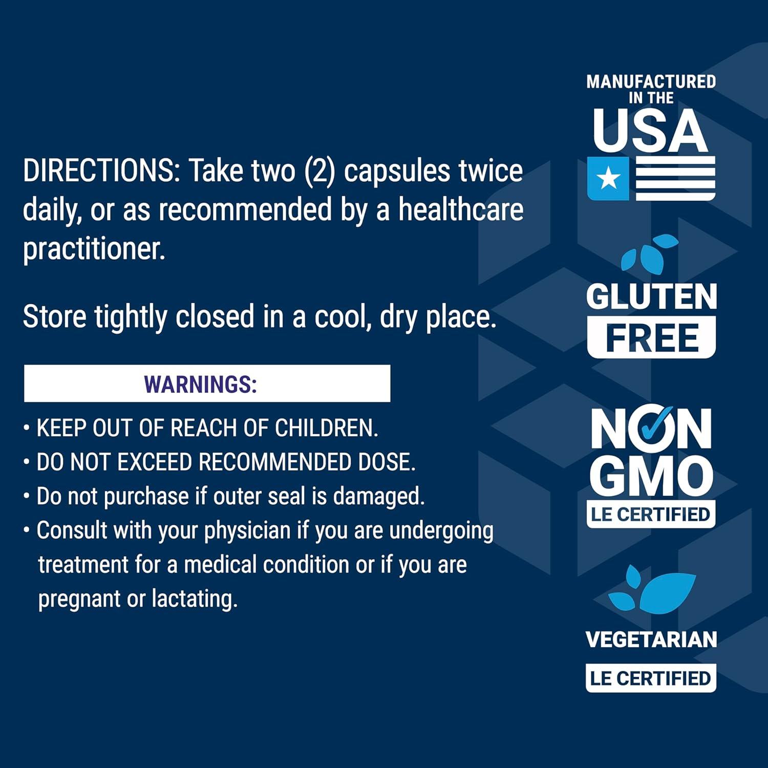 imageLife Extension Adrenal Energy Formula Help inhibit The Effects of Stress holy Basil cordyceps bacopa and ashwagandha Gluten Free NonGMO Vegetarian 60 CapsulesUnflavored