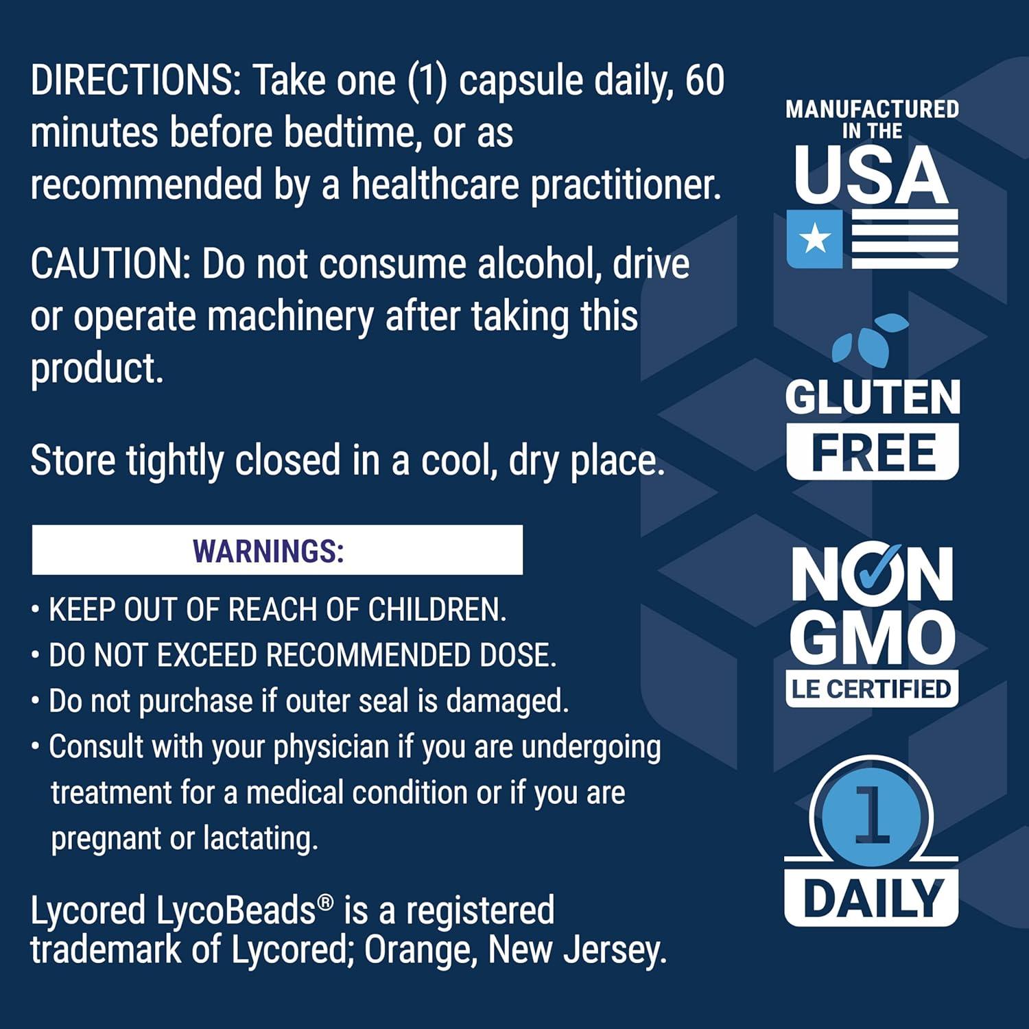 imageLife Extension Mens Bladder Support melatonin betasitosterol lycopene Nighttime Urination Sleep Patterns Prostate Health Bladder Support Gluten Free NonGMO Vegetarian 30 Capsules