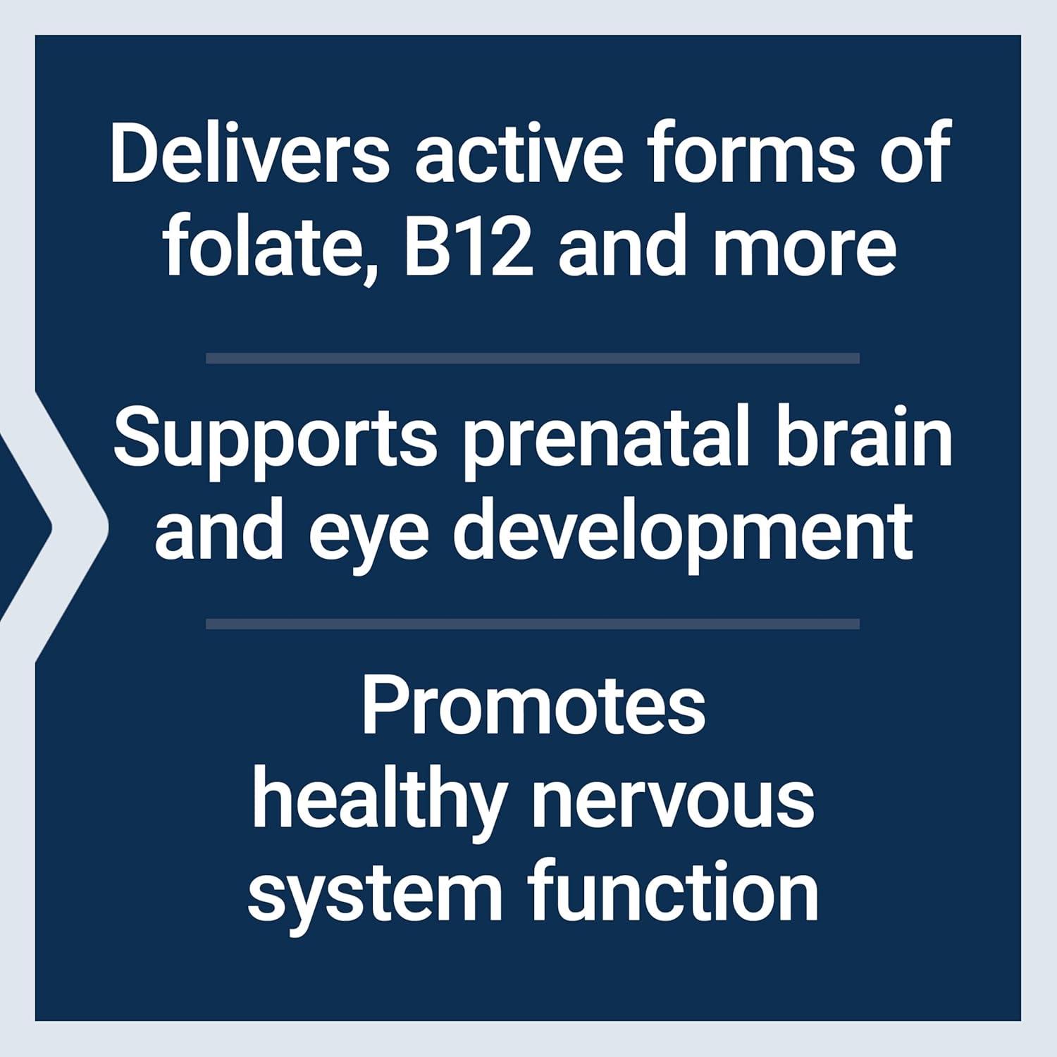imageLife Extension Prenatal Advantage Womens multivitamin Baby Support folic Acid Choline omega3s Vitamin C D3 B1 B6 B12 zinc niacin Gluten Free NonGMO 120 softgels