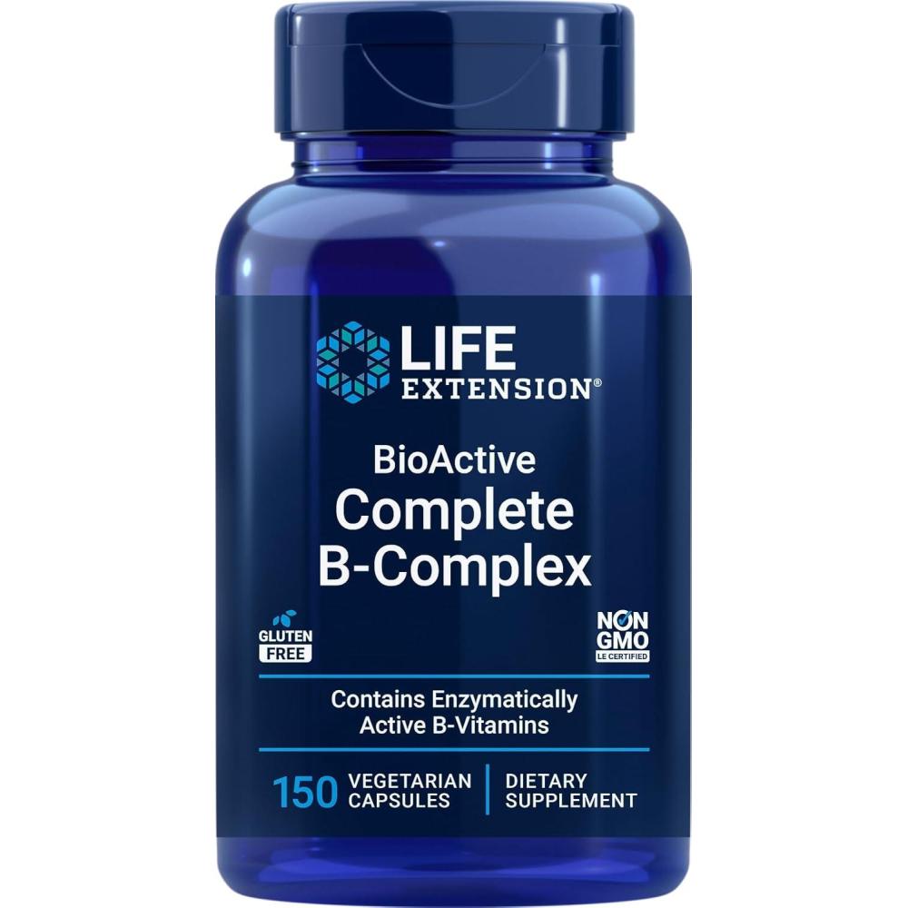 imageLife Extension BioActive Complete BComplex 150 Vegetarian Capsules150 Count Pack of 1
