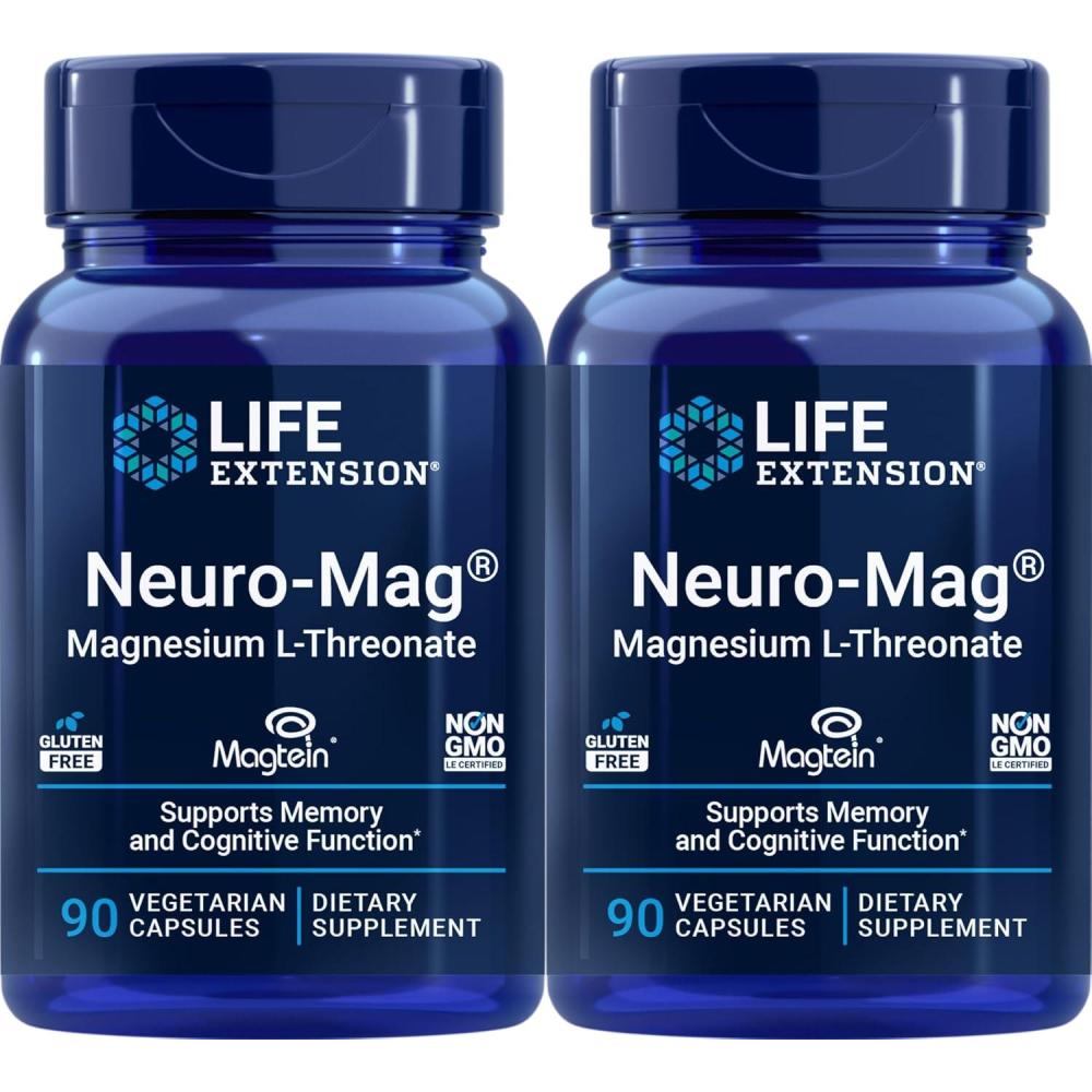 imageLife Extension Neuromag Magnesium Lthreonate 90 Count Pack of 2