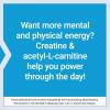 Life Extension Creatine Acetyl-L-Carnitine Energy Plus, Energy Support Supplement, creatine monohydrate, Acetyl-L-carnitine, Gluten-Free, Non-GMO, Vegetarian, 30 Servings