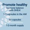Life Extension DHEA 50 mg – Hormone Balance Supplement, Memory, Muscle Mass and Bone Density Support, Healthy Sex Drive, Gluten-Free, Non-GMO, 60 Capsules