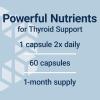 Life Extension Thyroid Support Complex – Thyroid Health Support Supplement with Vitamins A, B, Iodine, Magnesium, L-Tyrosine, Ashwagandha & Ginseng for Energy – Non-GMO, Gluten-Free – 60 Capsules