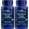 Life Extension Optimized Folate (L-Methylfolate) 1700 mcg DFE, 180 Veg Tablets (Pack of 2)