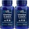 Life Extension Vitamins D and K with Sea-Iodine, 90 Caps (Pack of 2)
