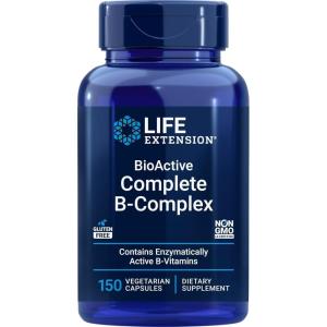 Life Extension BioActive Complete B-Complex, 150 Vegetarian Capsules(150 Count (Pack of 1))