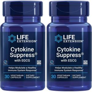 Life Extension Cytokine Suppress with EGCG, 30 Count(30 Count (Pack of 2))