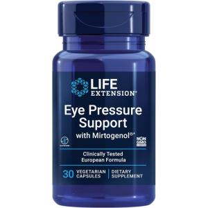 Life Extension Eye Pressure Support with Mirtogenol – Eye Health Supplement for Healthy Eye Pressure – with French Maritime Pine bark – Gluten-Free, Vegetarian, Non-GMO – 30 Capsules(30 Count (Pack of 1))