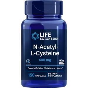 Life Extension N-Acetyl-L-Cysteine (NAC) 600mg, 150 Capsules(150 Count (Pack of 1))
