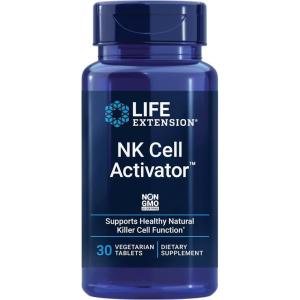 Life Extension NK Cell Activator™, Immune Support, Natural Killer Cell Activity, enzymatically Modified Rice bran, Non-GMO, Vegetarian, 30 Tablets(Standard Packaging)