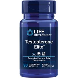 Life Extension Testosterone Elite – Testosterone Production Support Supplement for Men – with Luteolin, Pomegranate and Cacao Seed Extract – Gluten-Free, Non-GMO, Vegetarian – 30 Capsules(30 Count (Pack of 1))