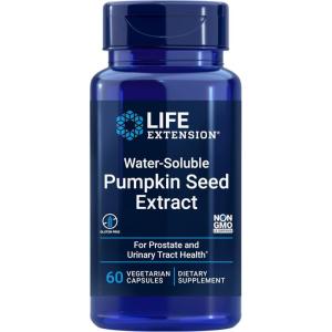 Life Extension Water-Soluble Pumpkin Seed Extract, Promotes Prostate & Urinary Tract Health, Bladder Health Support, Men, Women, Gluten-Free, Non-GMO, Vegetarian, 60 Capsules(60 Count (Pack of 1))