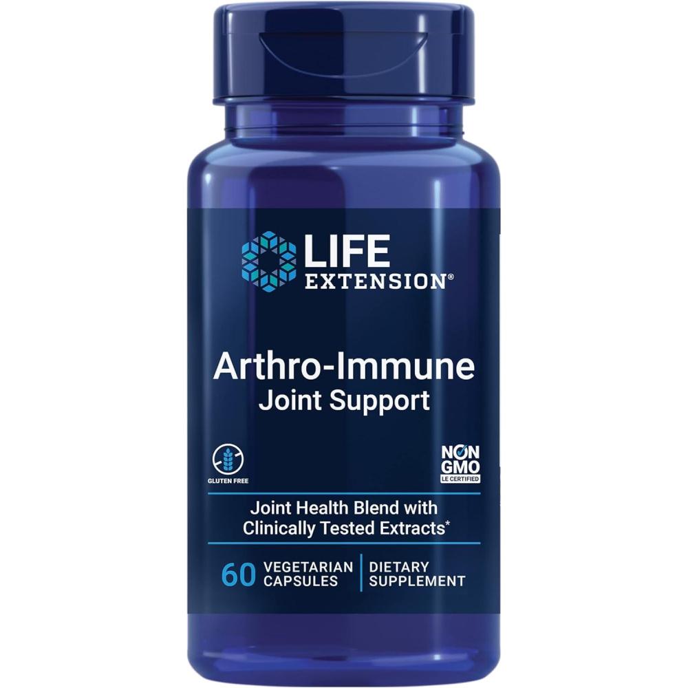 imageLife Extension ArthroImmune Joint Support Curcumin Elite Turmeric Extract Andrographis paniculata Supports Mobility and Flexibility Vegetarian Gluten Free NonGMO 60 Capsules