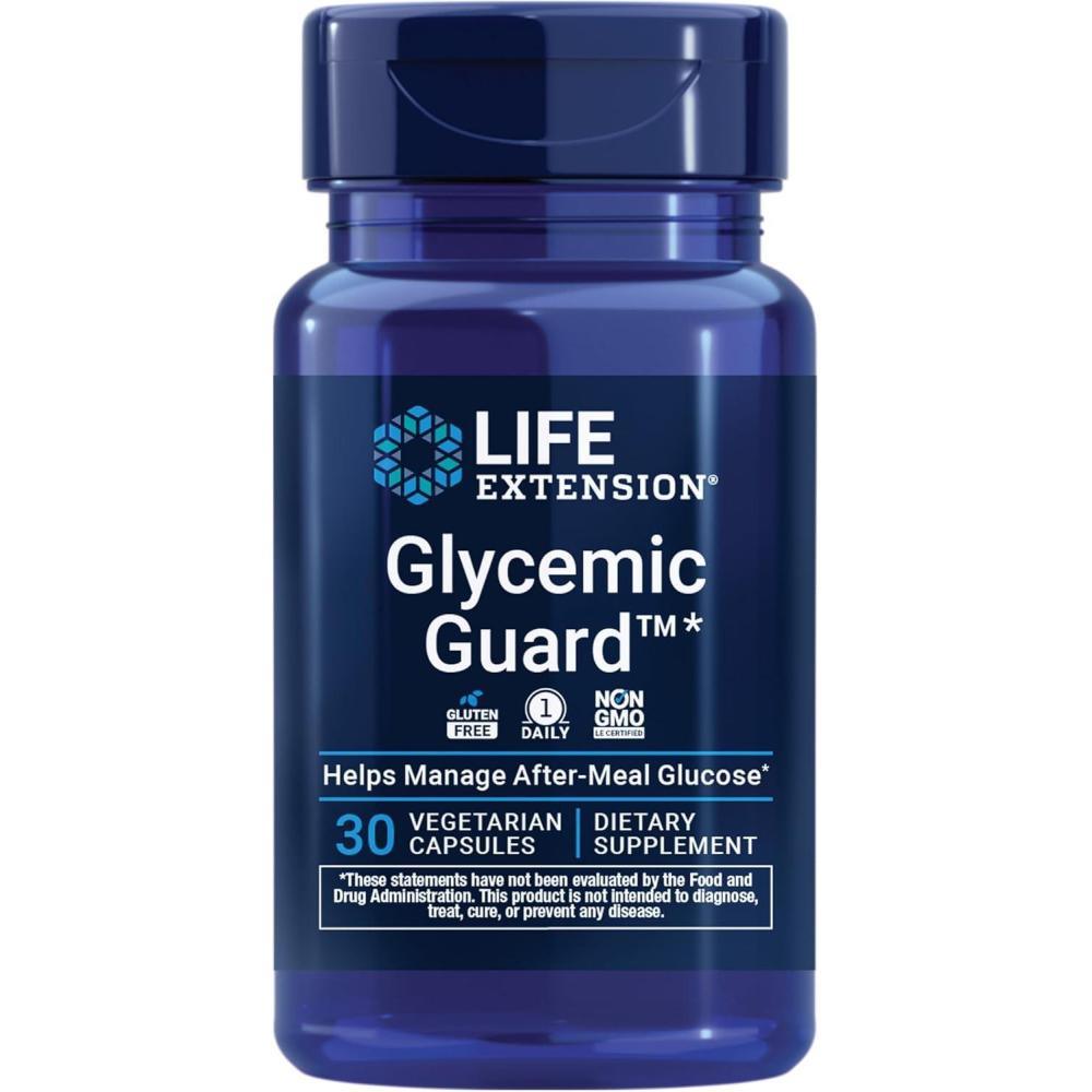 imageLife Extension Glycemic Guard Clove Extract Maqui Berry Aristotelia chilensis Helps Maintain Already Healthy glycemic Balance Vegetarian GlutenFree 1Daily NonGMO 30 Capsules