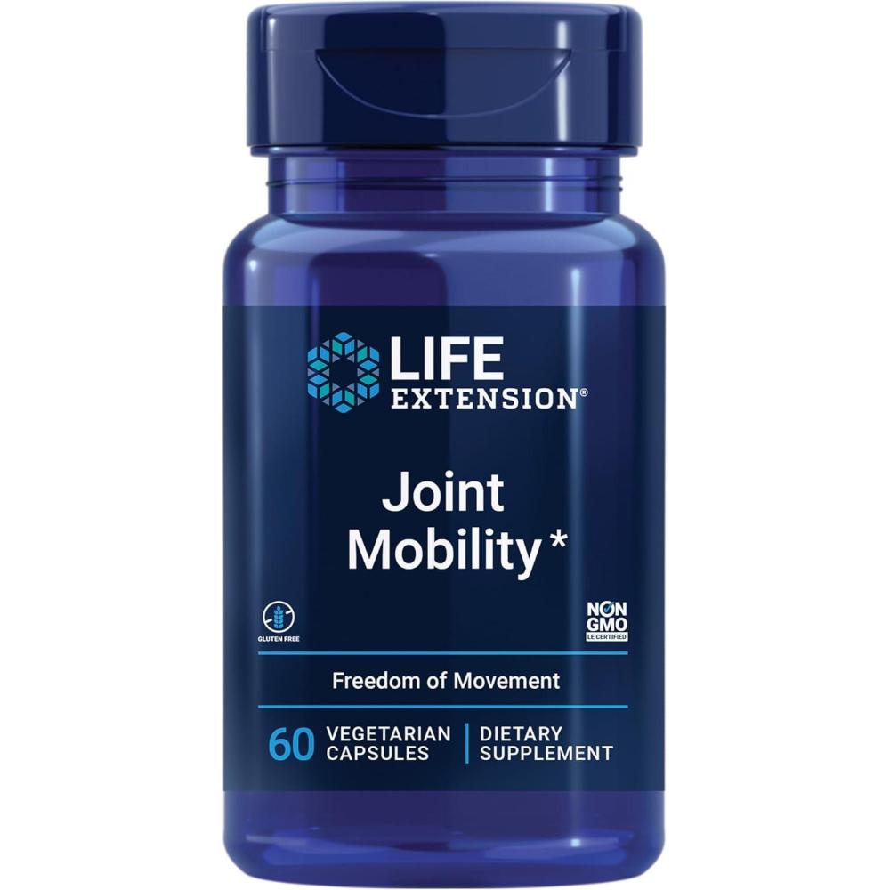 imageLife Extension Joint Mobility relieves Minor Knee discomfort amp Improves Range of Motion Turmeric amp Tamarind GlutenFree NonGMO Vegetarian 60 Capsules