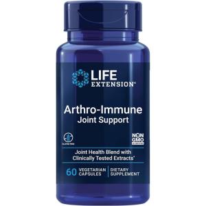 Life Extension Arthro-Immune Joint Support, Curcumin Elite™ Turmeric Extract, Andrographis paniculata, Supports Mobility and Flexibility, Vegetarian, Gluten Free, Non-GMO, 60 Capsules