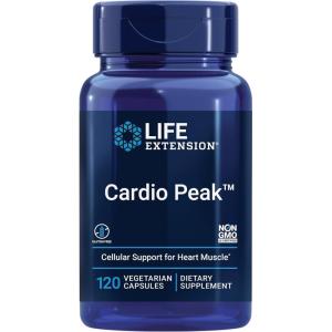 Life Extension Cardio Peak – Hawthorn Extract (Leaf, Flower, Stem) Supplement with Arjuna Extract for Heart Health Support – Twice Daily – Gluten Free, Non-GMO, Vegetarian – 120 Capsules