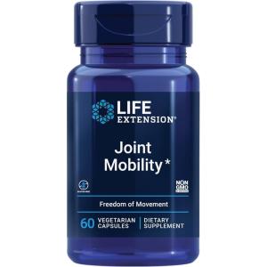 Life Extension Joint Mobility, relieves Minor Knee discomfort & Improves Range of Motion, Turmeric & Tamarind, Gluten-Free, Non-GMO, Vegetarian, 60 Capsules