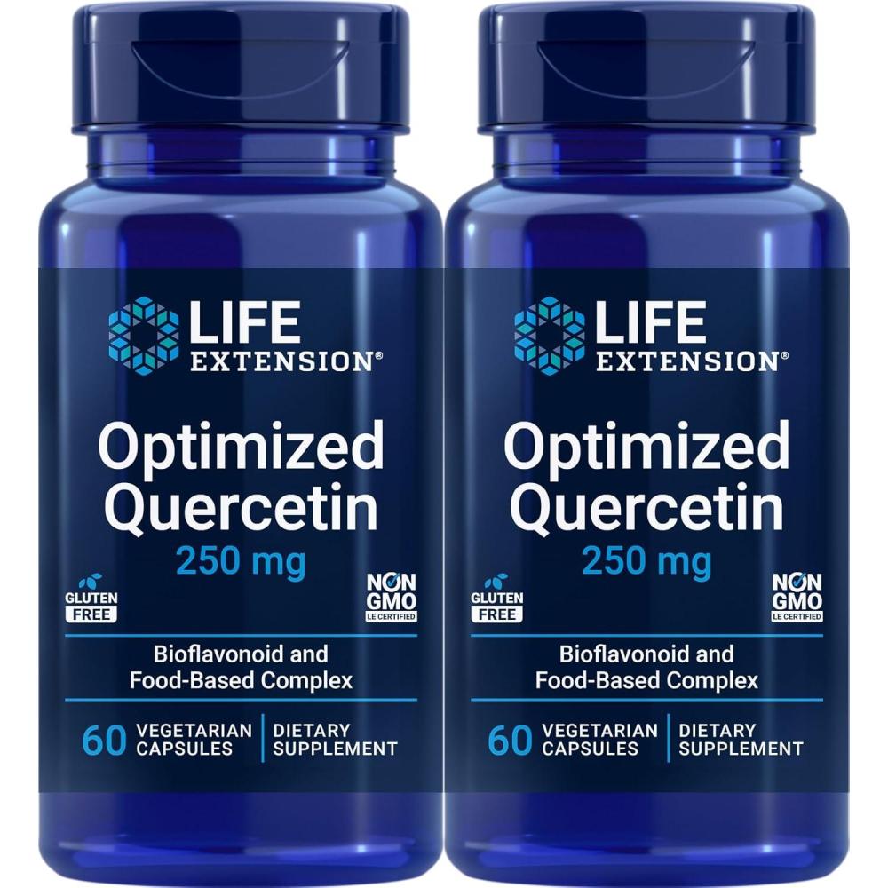 imageLife Extension Optimized Quercetin Capsules 60 Vegetarian Capsules Pack of 360 Count Pack of 2