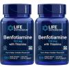 Life Extension Benfotiamine with Thiamine, Healthy Blood Sugar Metabolism Support, 100 mg benfotiamine, Cardiovascular Health, Brain Health, Non-GMO, Gluten-Free, 120 Vegetarian Capsules(120 Count (Pack of 2))