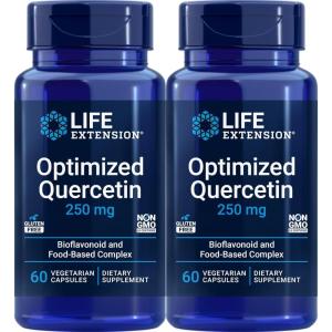 Life Extension Optimized Quercetin Capsules, 60 Vegetarian Capsules (Pack of 3)(60 Count (Pack of 2))