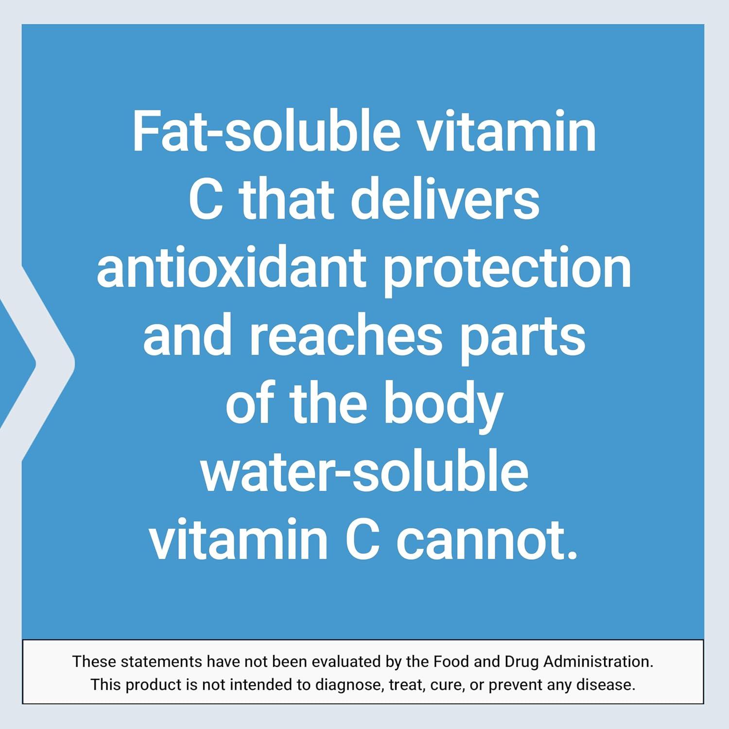 imageLife Extension Ascorbyl Palmitate 500mg FatSoluble Vitamin C Supplement for Immune Support and Longevity WaterSoluble GlutenFree NonGMO Vegetarian 100 Capsules
