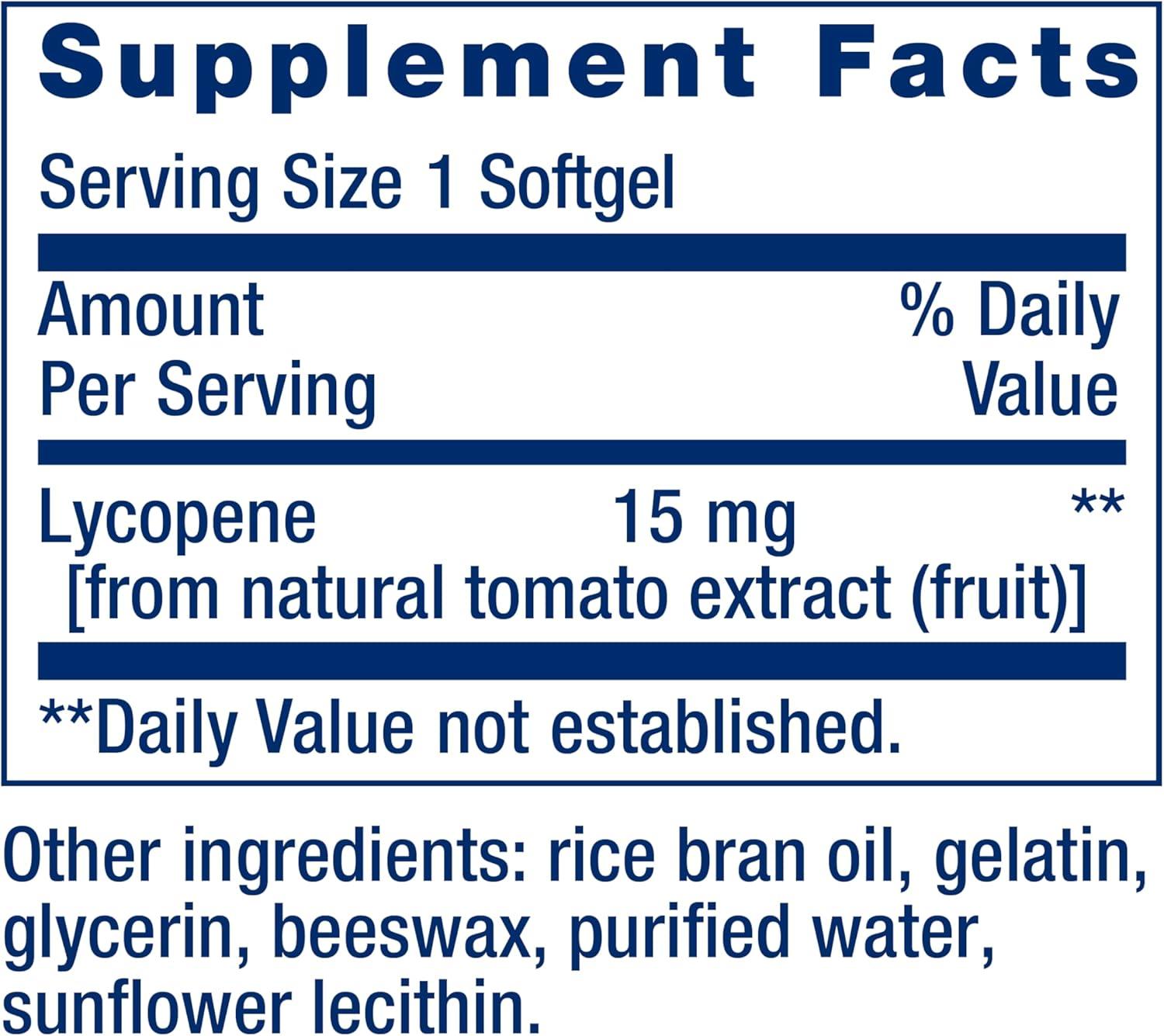 imageLife Extension Mega Lycopene Prostate Health arterial Health antioxidant Defense GlutenFree NonGMO 90 softgels