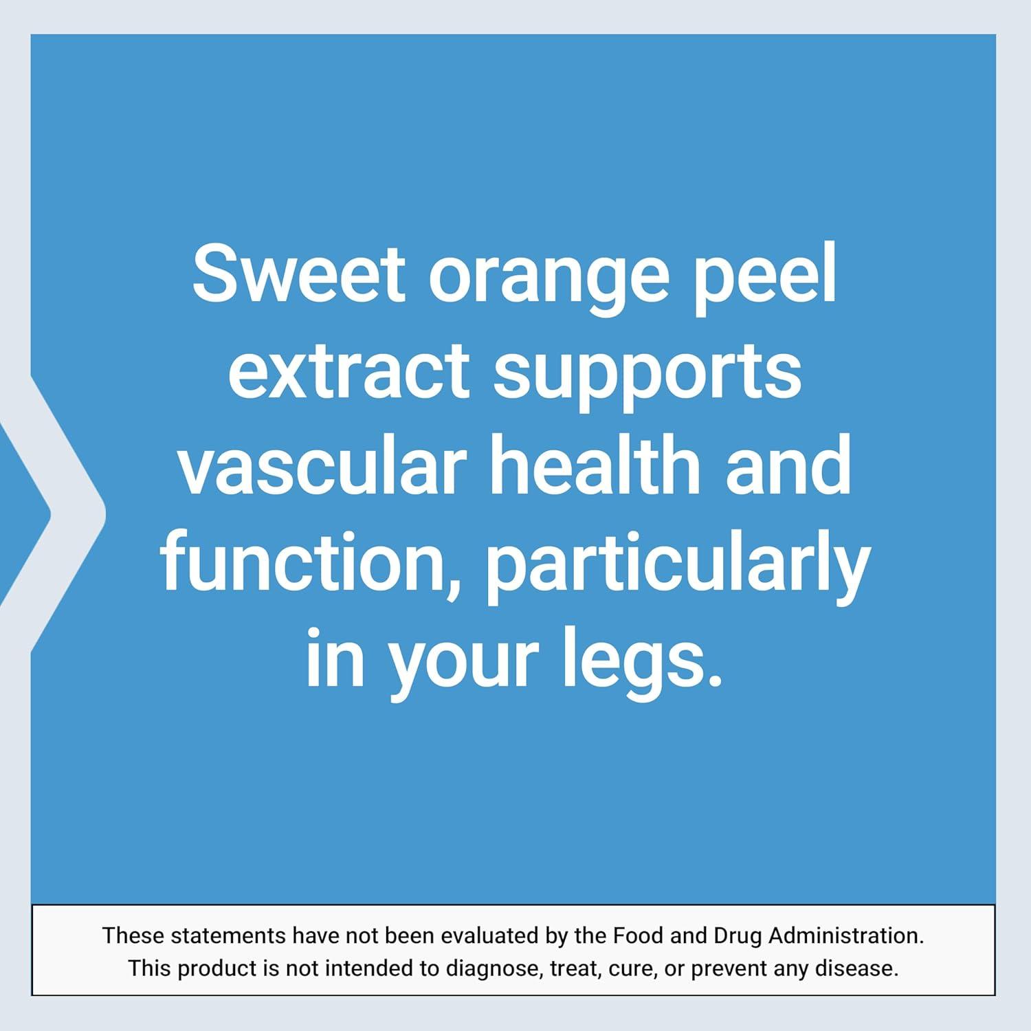 imageLife Extension Youthful Legs Blood Flow Vein Support Circulation Supplement Leg Health Orange Peel Extract diosmin Gluten Free NonGMO 60 softgels60 Count Pack of 2