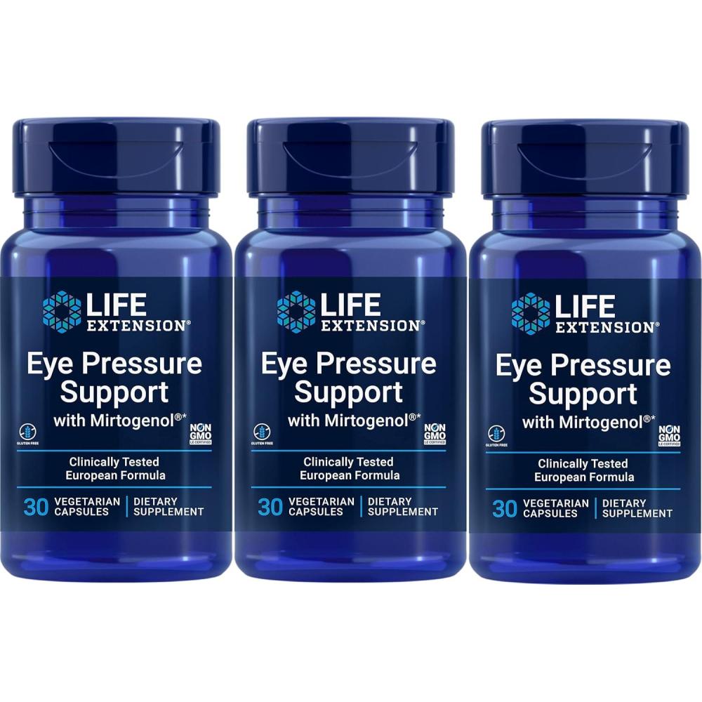 imageLife Extension Eye Pressure Support with MirtogenolVcaps 30 Count Pack of 3