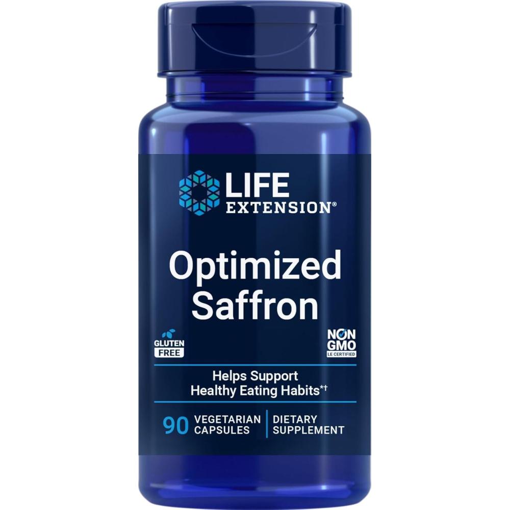 imageLife Extension Optimized Saffron Extract with Satiereal 90 Vegetarian Capsules90 Count Pack of 1