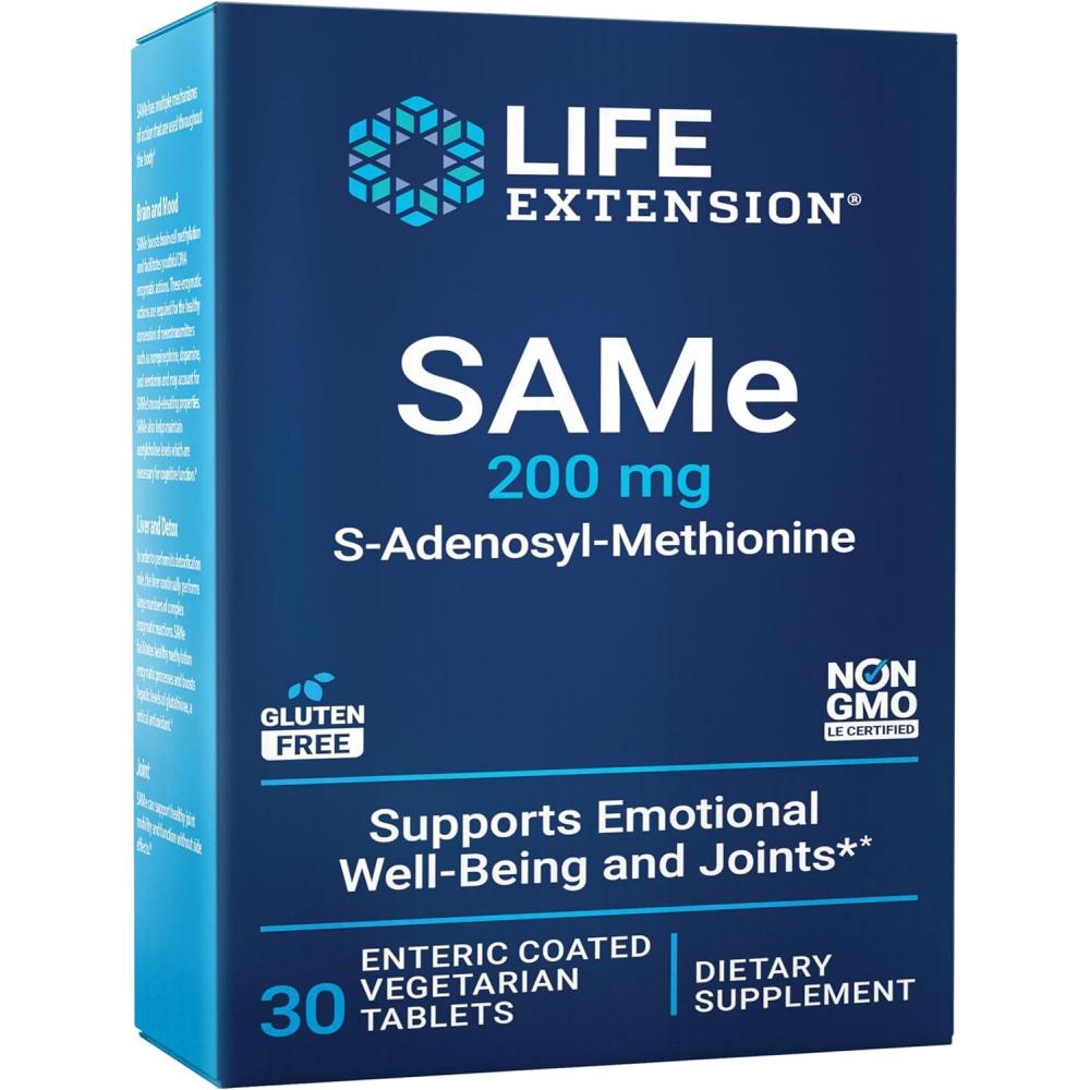 imageLife Extension Same Mood Joint amp Liver Support GlutenFree NonGMO Vegetarian 30 Tablets