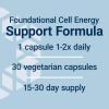Life Extension Mitochondrial Basics with PQQ, L-Taurine, R-lipoic Acid, foundational Supplement for Cellular Energy Production, Brain and Heart Health, Gluten-Free, Non-GMO, Vegetarian, 30 Capsules(Standard Packaging)