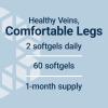 Life Extension Youthful Legs, Blood Flow, Vein Support, Circulation Supplement, Leg Health, Orange Peel Extract, diosmin, Gluten Free, Non-GMO, 60 softgels(60 Count (Pack of 1))