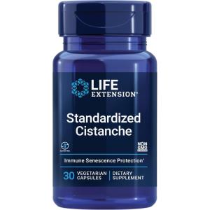 Life Extension Standardized Cistanche, C. tubulosa, Vitamin C, Immune Support, Blood Pressure Support, Cardiovascular Health, Healthy Aging, Gluten Free, Non-GMO, Vegetarian, 30 Capsules