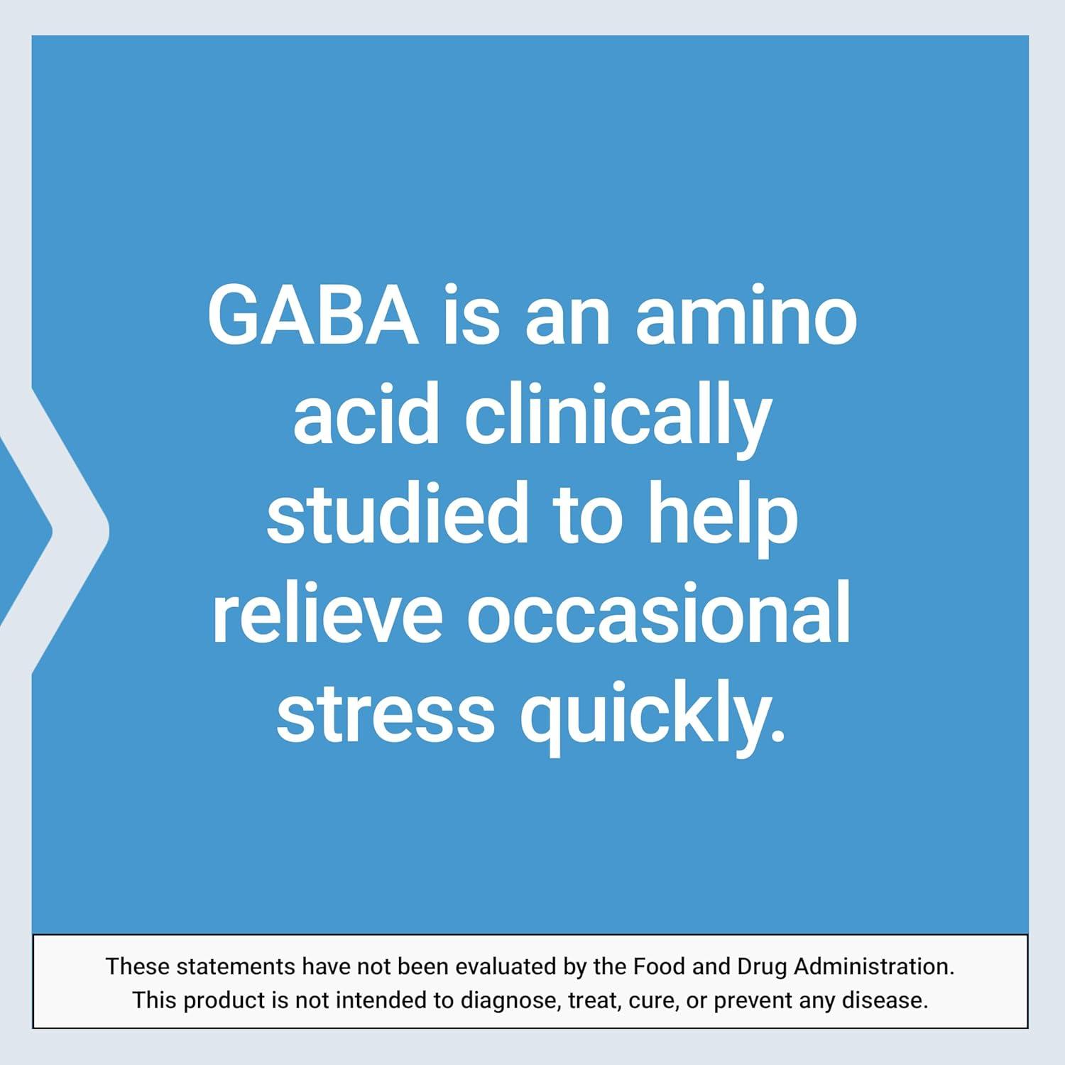 imageLife Extension GABA Stress Support GABA Supplement Mood Support Sleep Relaxation GlutenFree NonGMO Vegetarian 60 Capsules