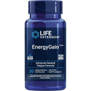 Life Extension EnergyGain, French Oak Extract, Combat General Fatigue & Maintain Energy Levels, Non-GMO, Gluten-Free, Vegetarian, 30 Capsules