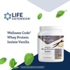 Life Extension Wellness Code Advanced Whey Protein Isolate – Vanilla Flavor -Protein Shake Mix Powder for Muscle Growth & Immune Health Support – Gluten Free, Non-GMO, Sugar Free – 454g – 20 Servings(1 Pound (Pack of 1))