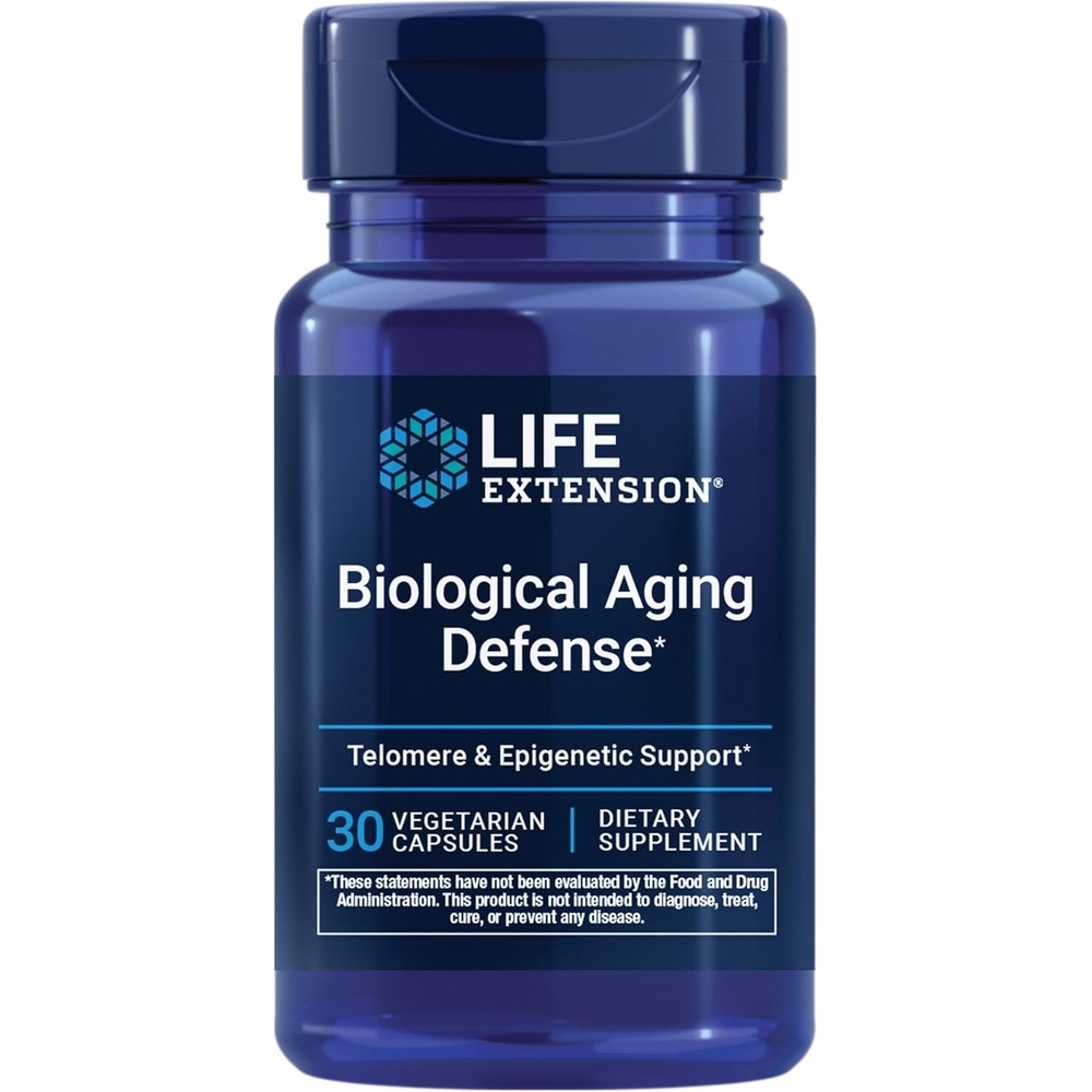 image:imageLife Extension Biological Aging Defense Healthy Aging Support DNA methylation telomere Supplement Scarlet beebalm GlutenFree NonGMO Vegetarian 30 Capsules