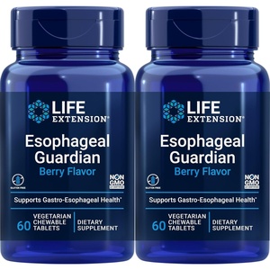 Life Extension Esophageal Guardian, 60 Vegetarian Chewable Tablets (Pack of 2)